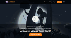 Desktop Screenshot of animaker.com