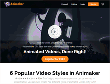 Tablet Screenshot of animaker.com